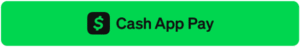 CashApp green logo button isolated with transparent background. 
